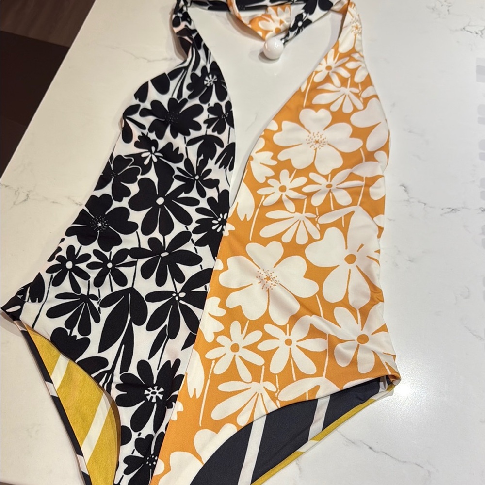 Floral Halter Swimsuit